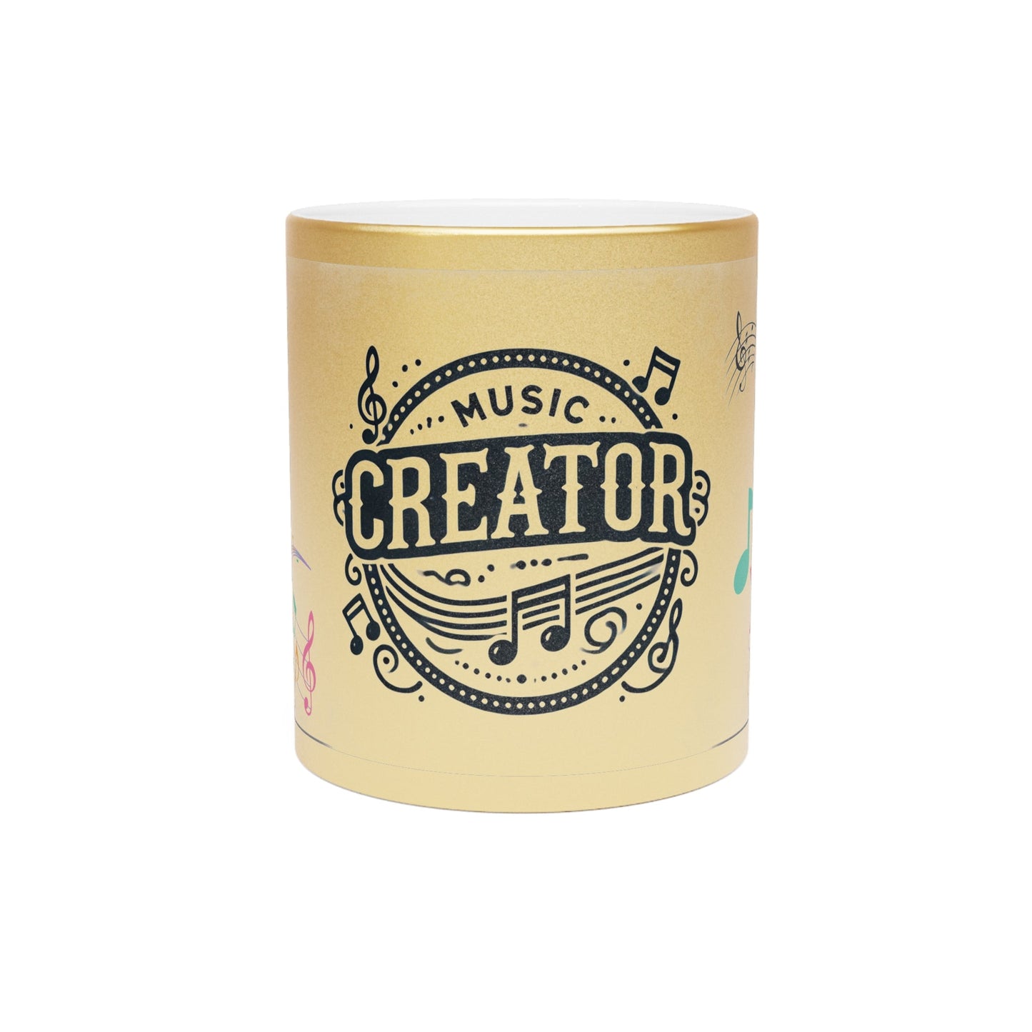 Music Creator Metallic Mug – Elegant Silver & Gold Finish Options - Jack Righteous