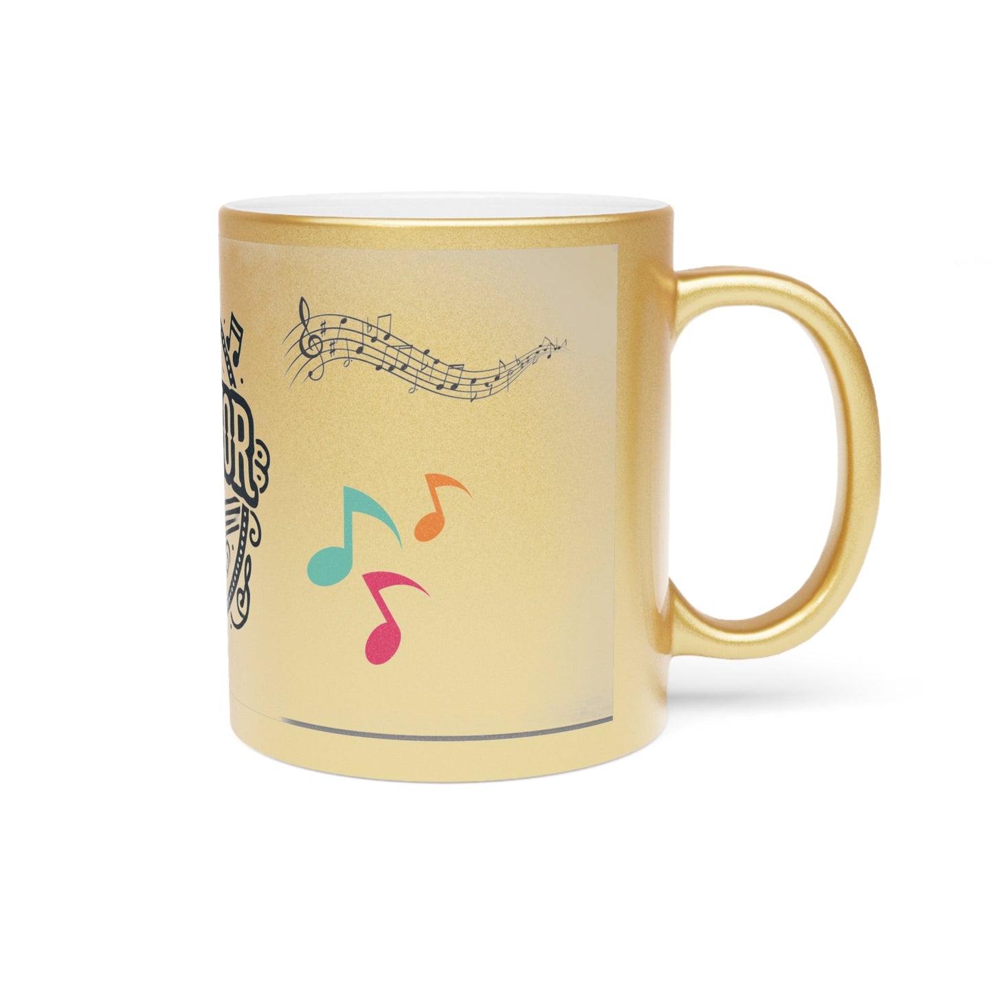 Music Creator Metallic Mug – Elegant Silver & Gold Finish Options - Jack Righteous