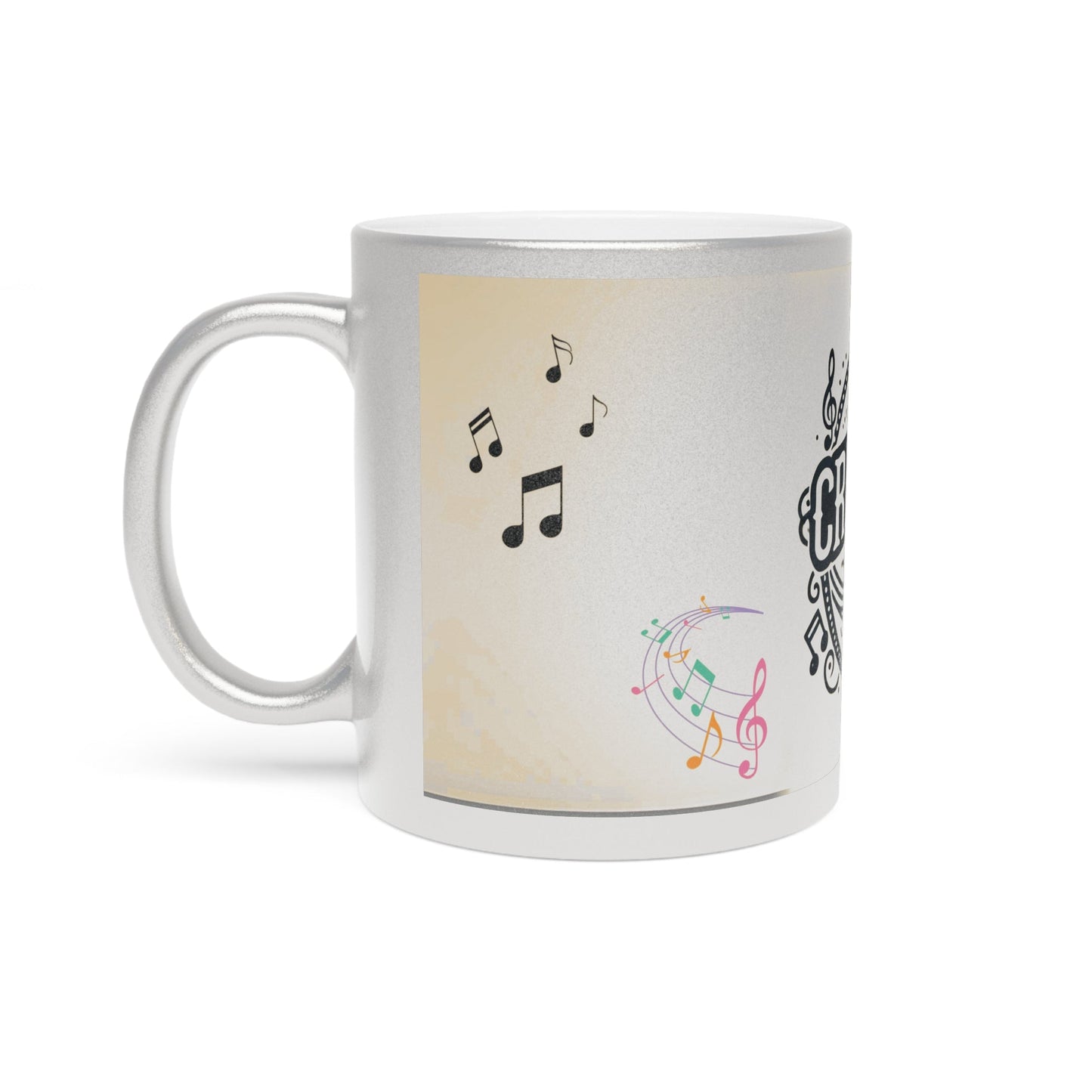 Music Creator Metallic Mug – Elegant Silver & Gold Finish Options - Jack Righteous