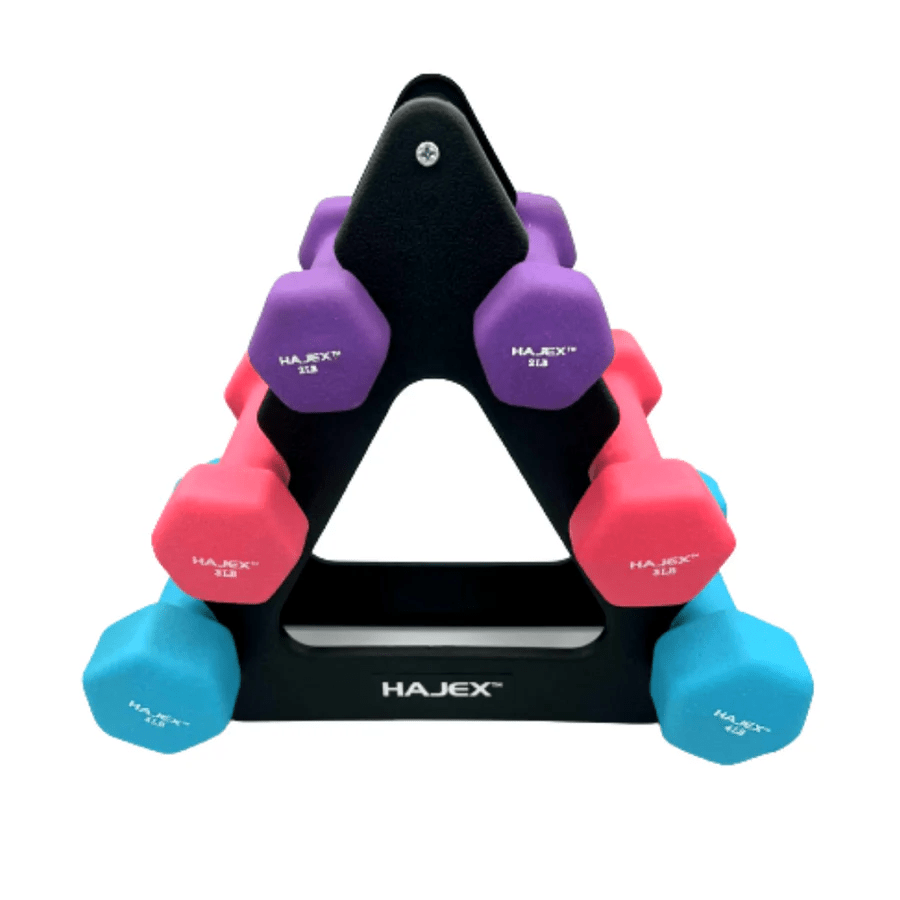 Neoprene Dumbbells Pairs & Sets With Rack - Jack Righteous
