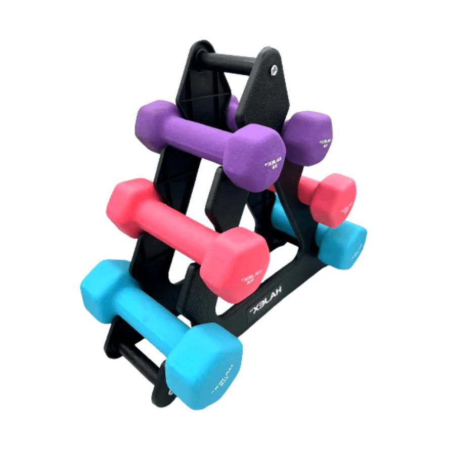 Neoprene Dumbbells Pairs & Sets With Rack - Jack Righteous