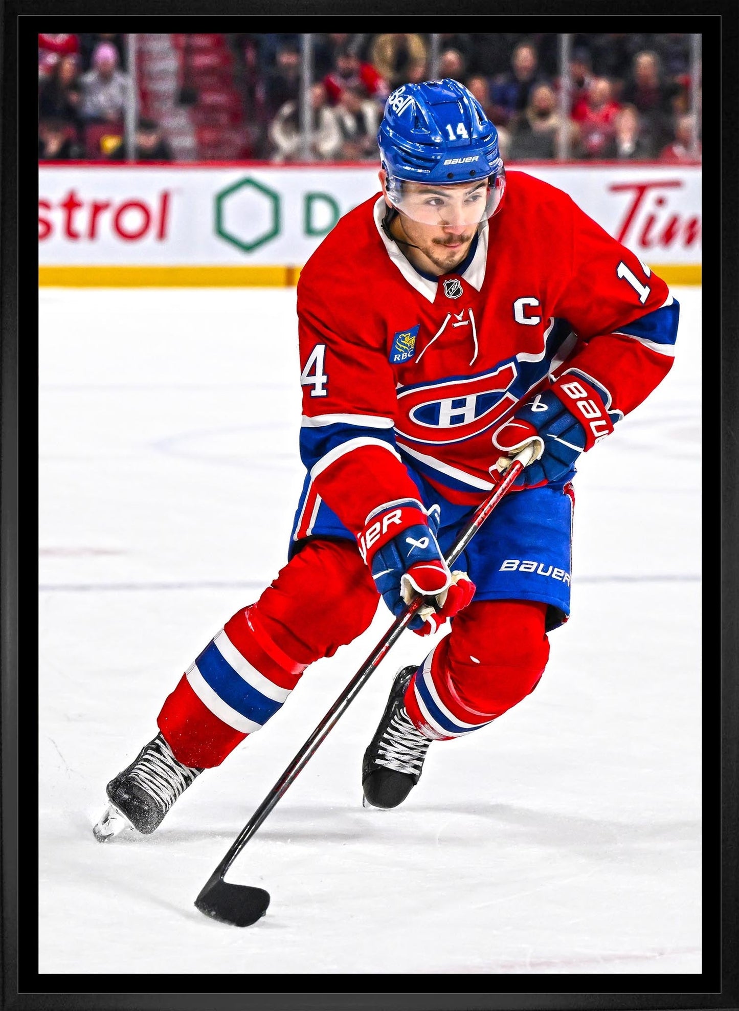 Nick Suzuki 20x29 Framed Canvas Montreal Canadiens - Jack Righteous