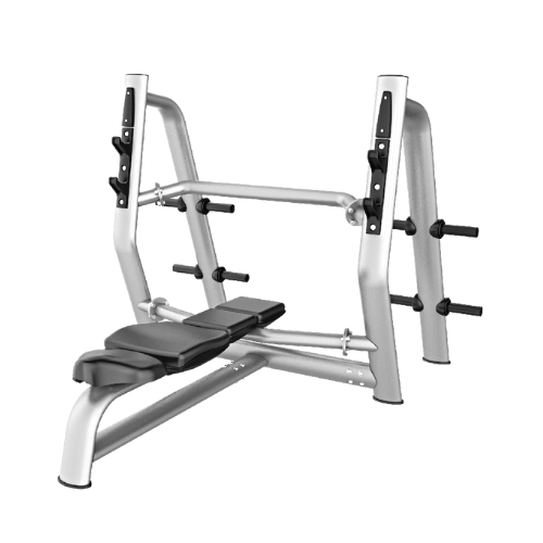 Olympic Flat Bench with Barbell and Plate Support (HX - AN52) - Jack Righteous