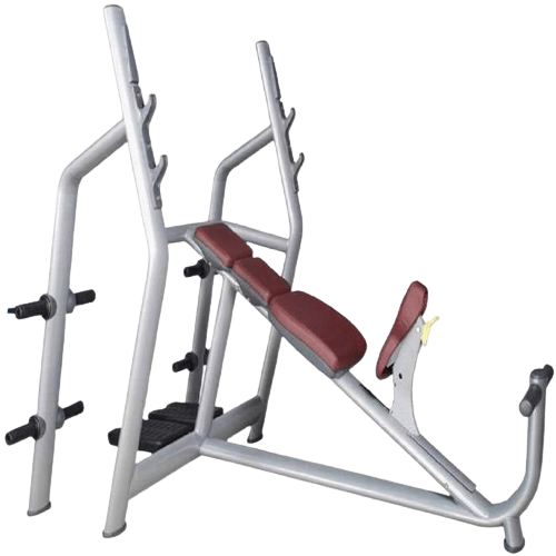 Olympic Incline Bench with Barbell Support, Spotter and Plate Holders (AN59) - Jack Righteous