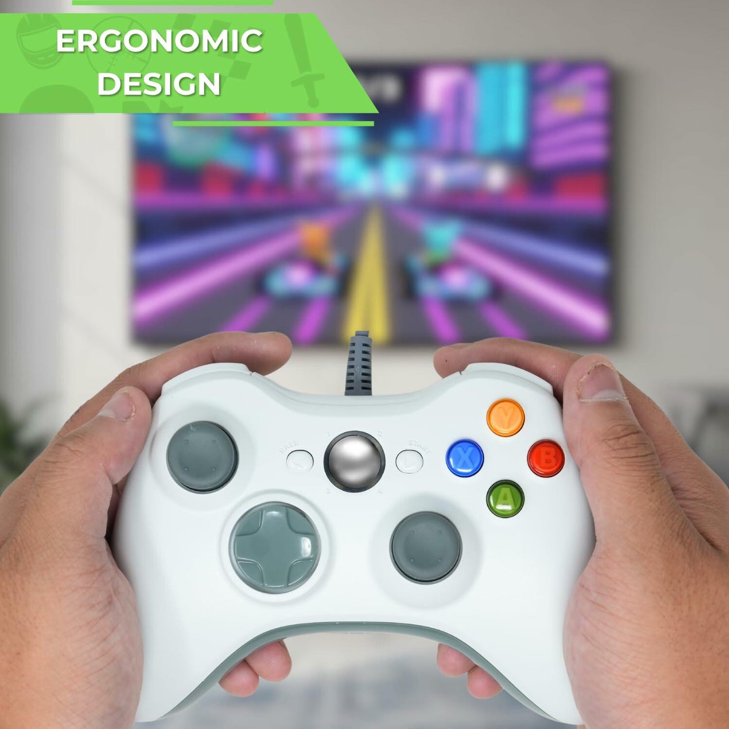 Controller for Xbox 360 White