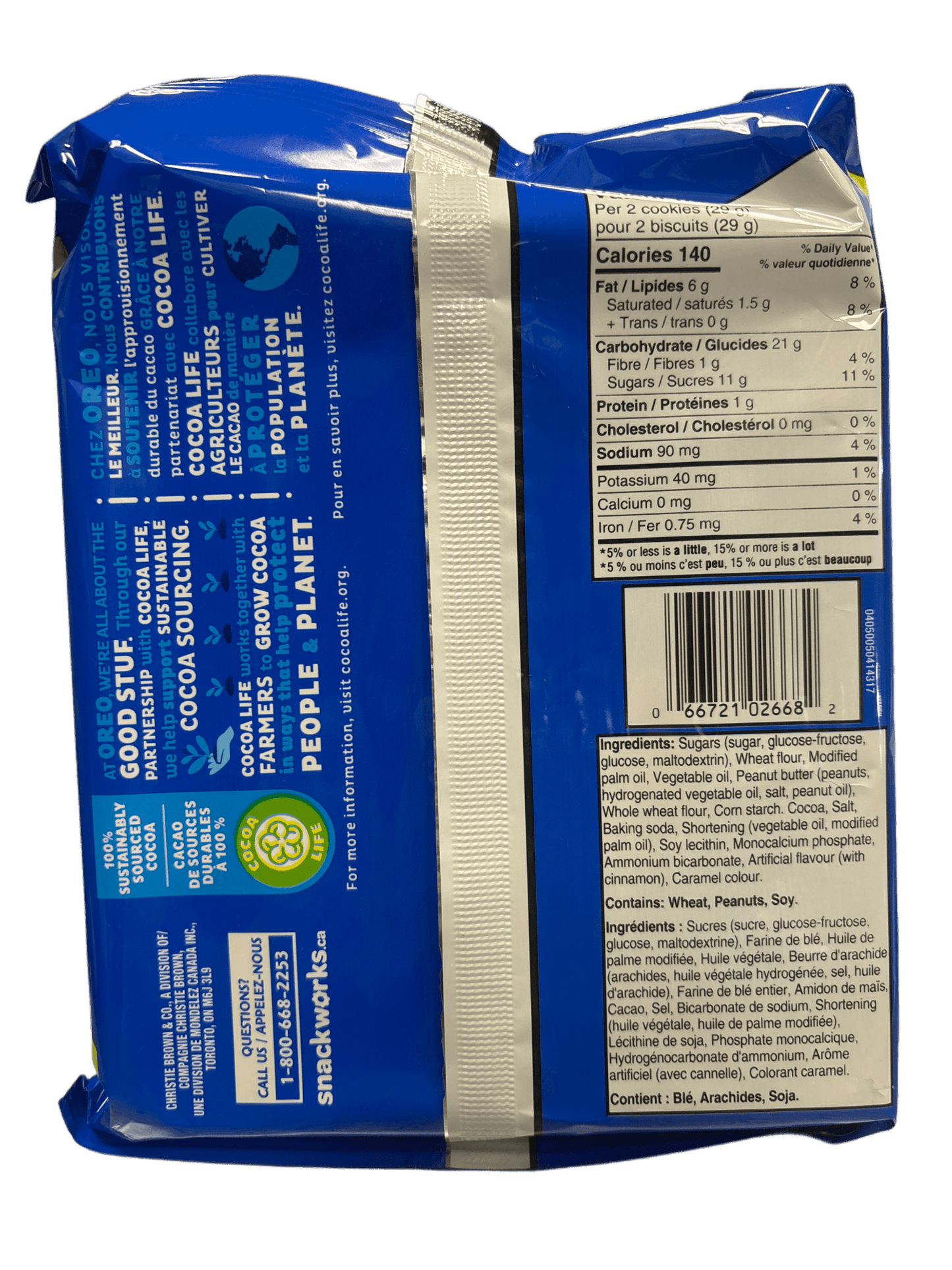 Oreo Chocolate Peanut Butter Pie Family Size 482G - Canadian Edition - Jack Righteous