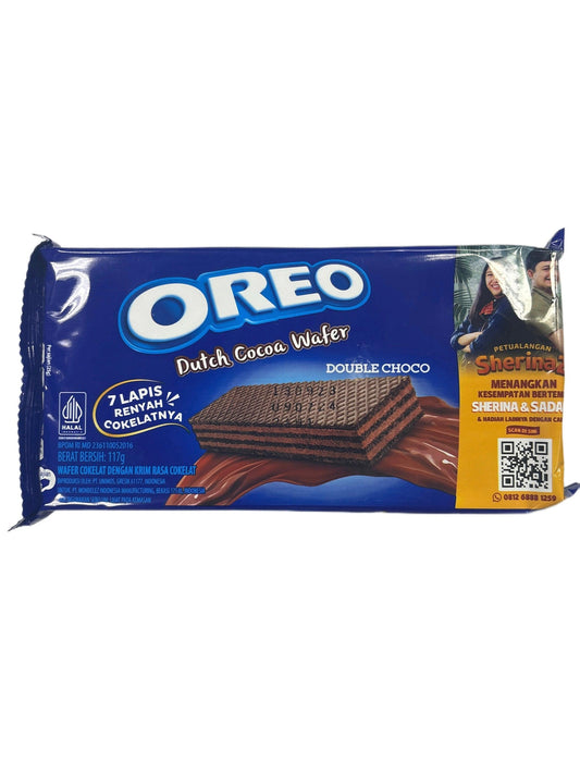Oreo Dutch Cocoa Wafer Double Chocolate 117G - Indonesia Edition