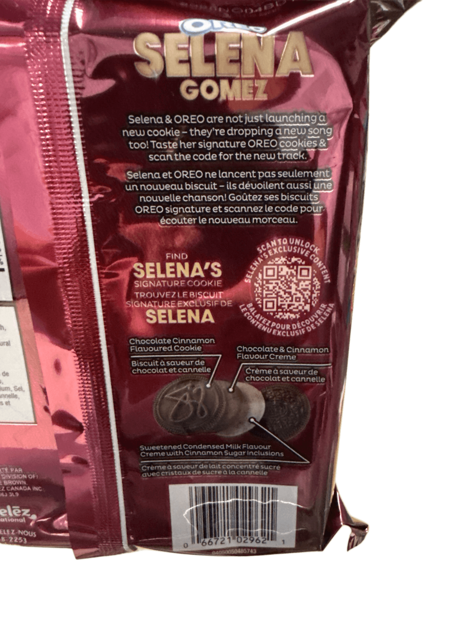 Oreo Selena Gomez Chocolate and Cinnamon Cream Cookies 303G - U.S Edition - Jack Righteous