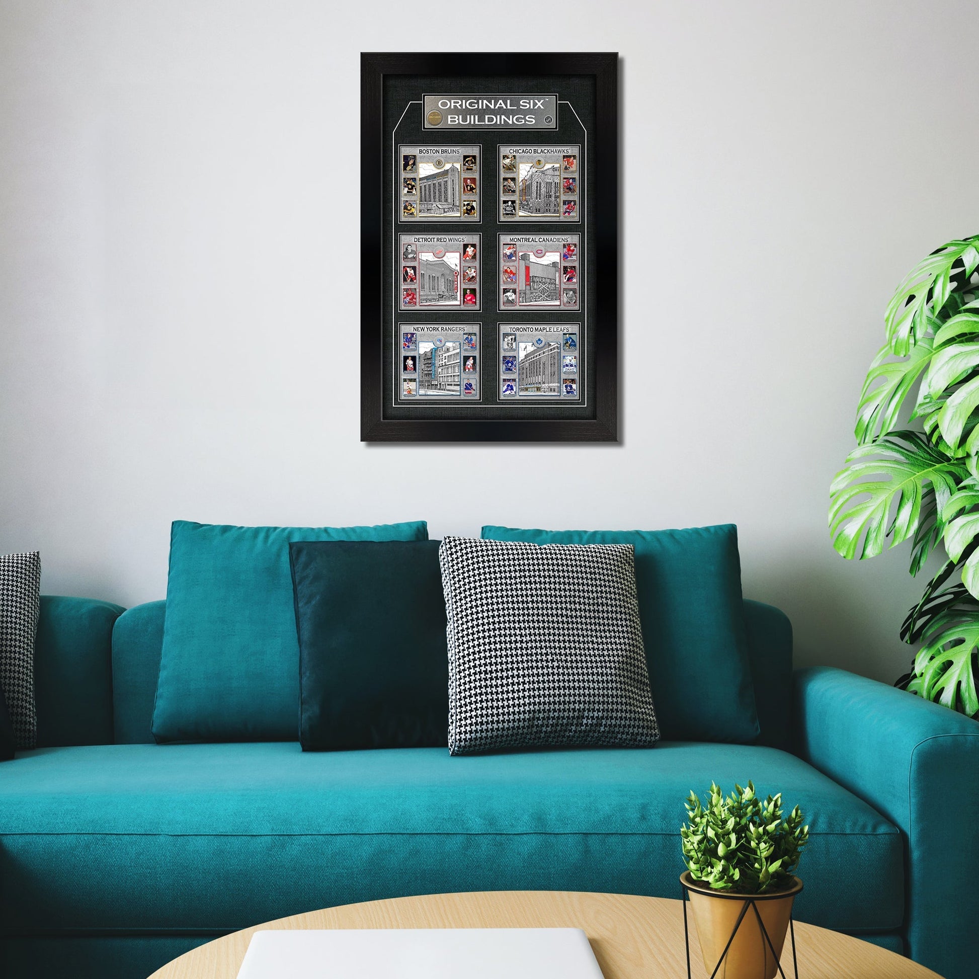 Original Six Framed Player Collage Vertical - Jack Righteous