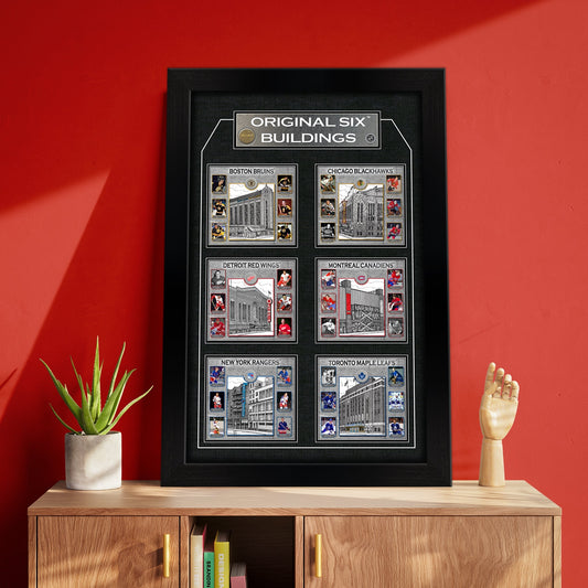 Original Six Framed Player Collage Vertical - Jack Righteous