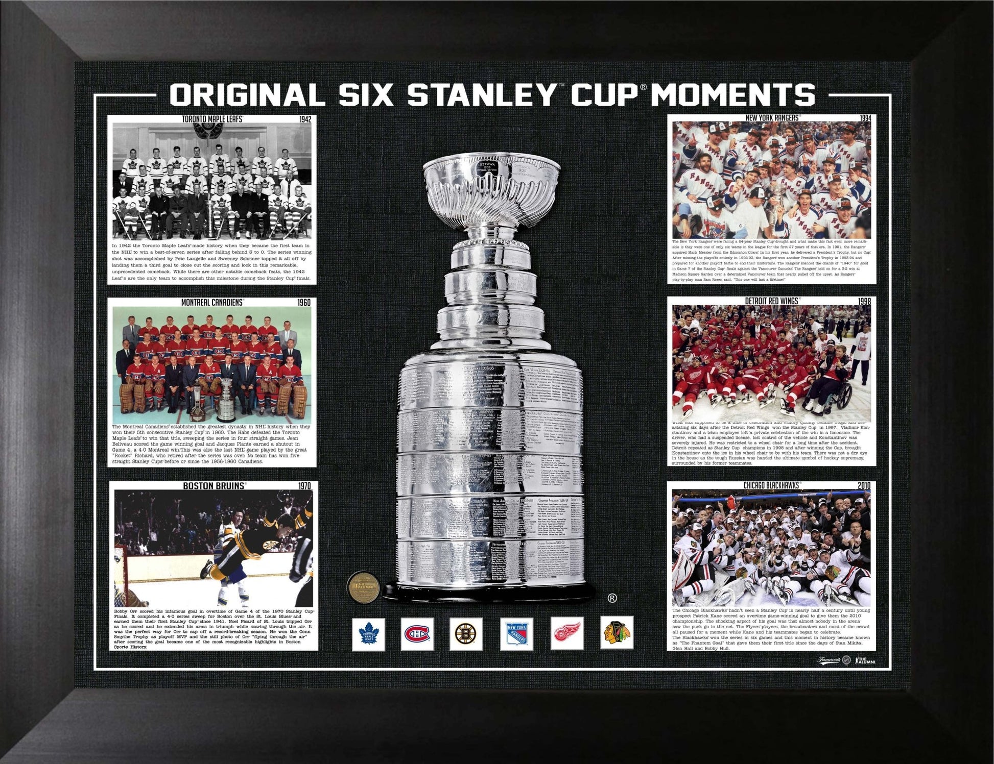 Original Six Stanley Cup Moments Frame - Jack Righteous