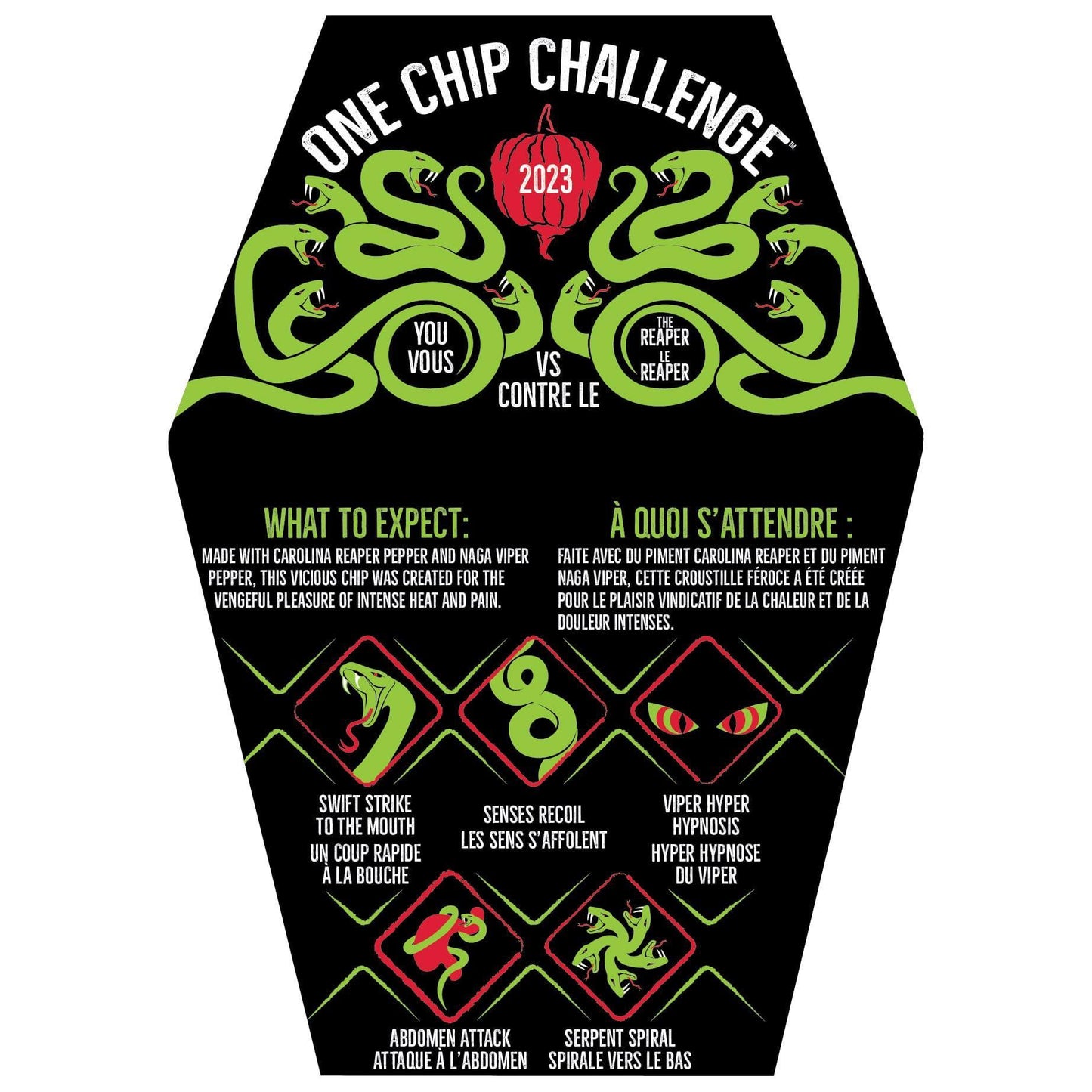 Paqui One Chip Challenge 2023, Hottest Chip Made with Carolina Reaper and Naga Viper Peppers