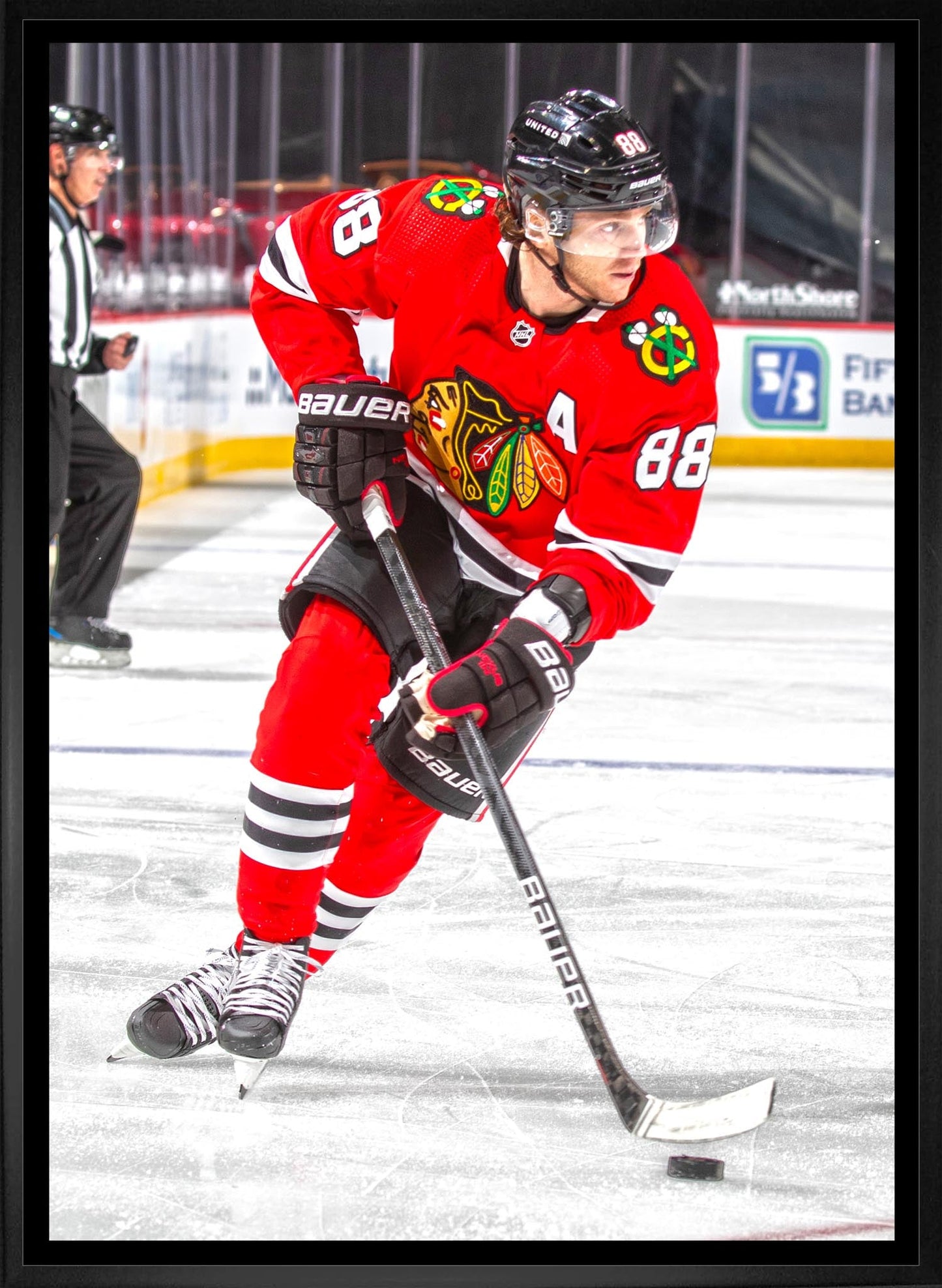 Patrick Kane 20x29 Framed Canvas Chicago Blackhawks - Jack Righteous