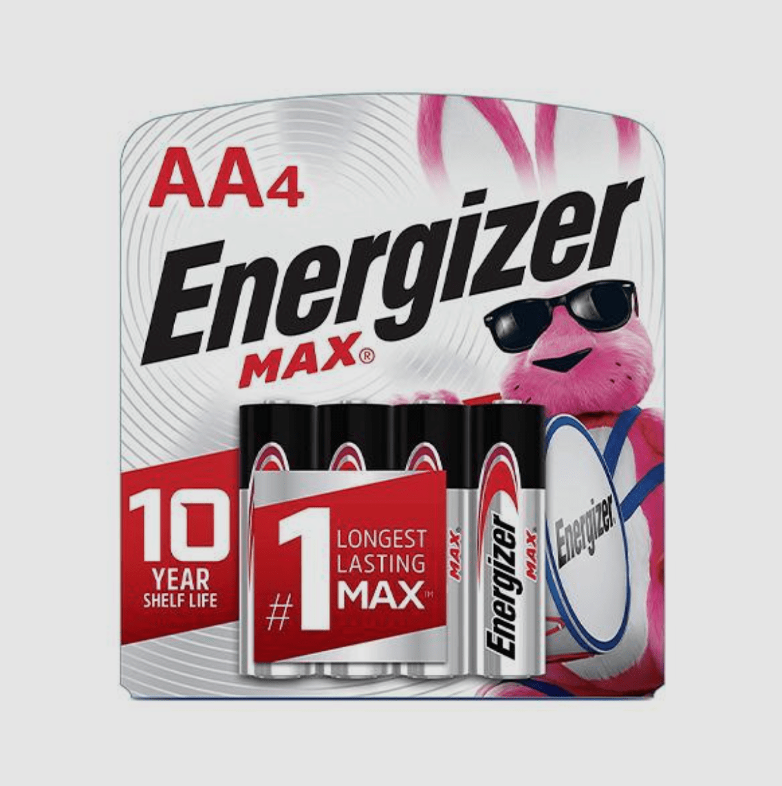 Piles alcalines AA Energizer MAX, emballage de 4 - Jack Righteous