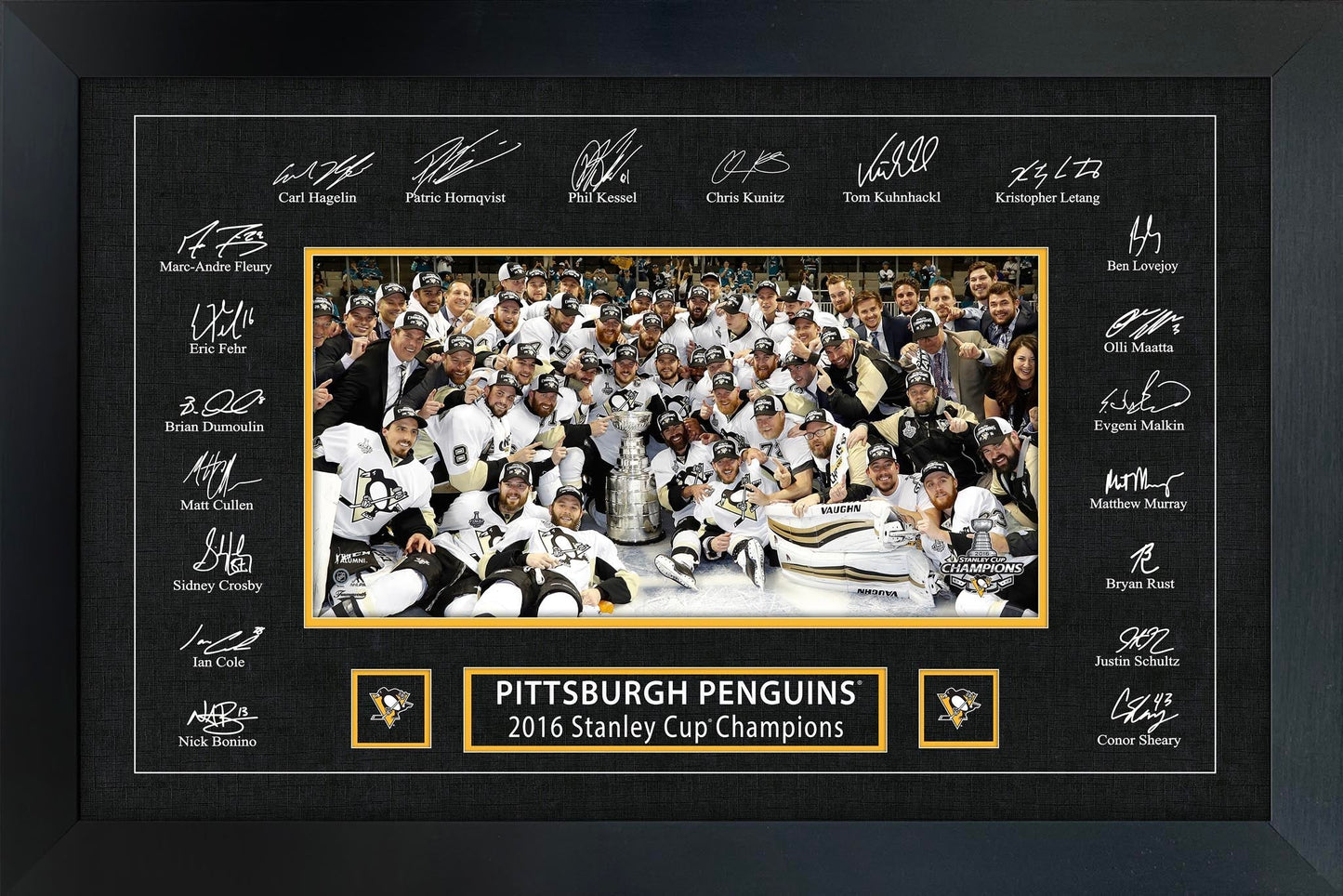 Pittsburgh Penguins 2016 Stanley Cup Replica Signature Frame - Jack Righteous