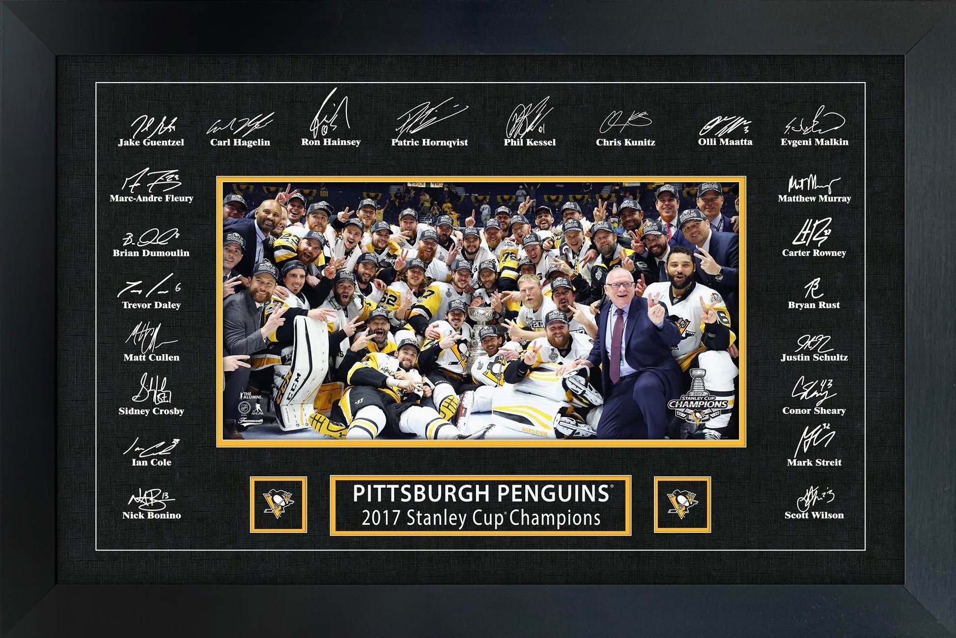 Pittsburgh Penguins 2017 Stanley Cup Replica Signature Frame - Jack Righteous