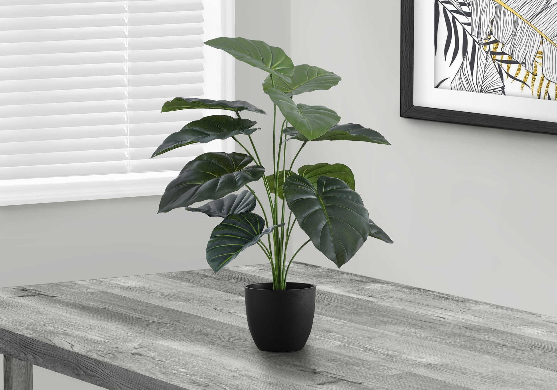 Plante artificielle - Alocasia Intérieur Pot 5'', 24''H - Monarch (I 9578) - Jack Righteous