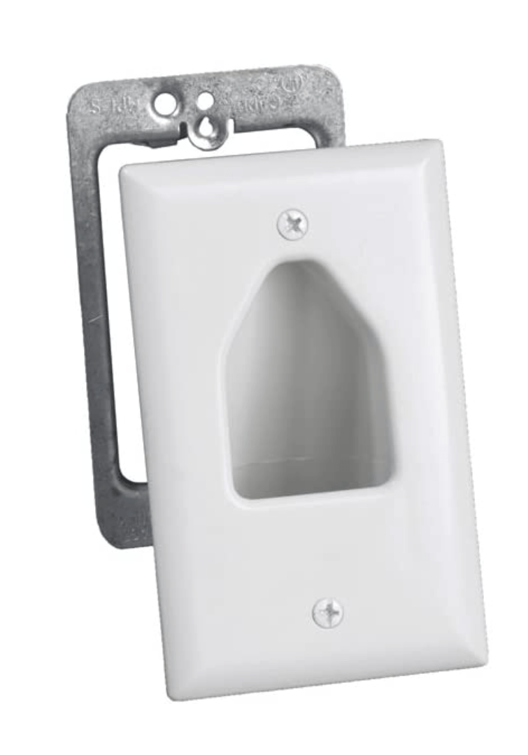 Plaque de rangement pour câble TV (Blanc) - Jack Righteous