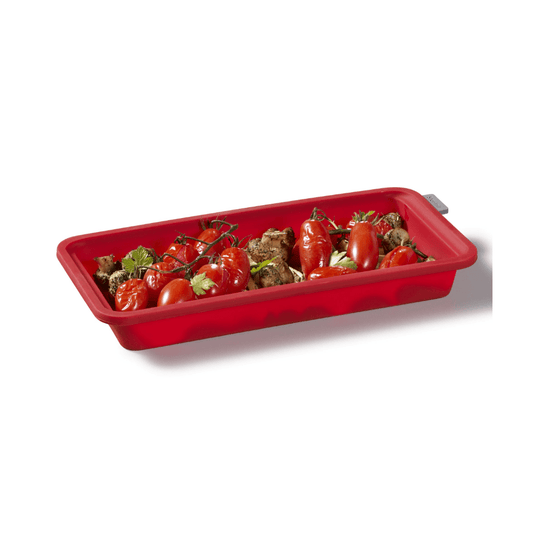 Plat de cuisson en silicone Starfrit avec structure métallique intégrée - moyen - rouge - Jack Righteous