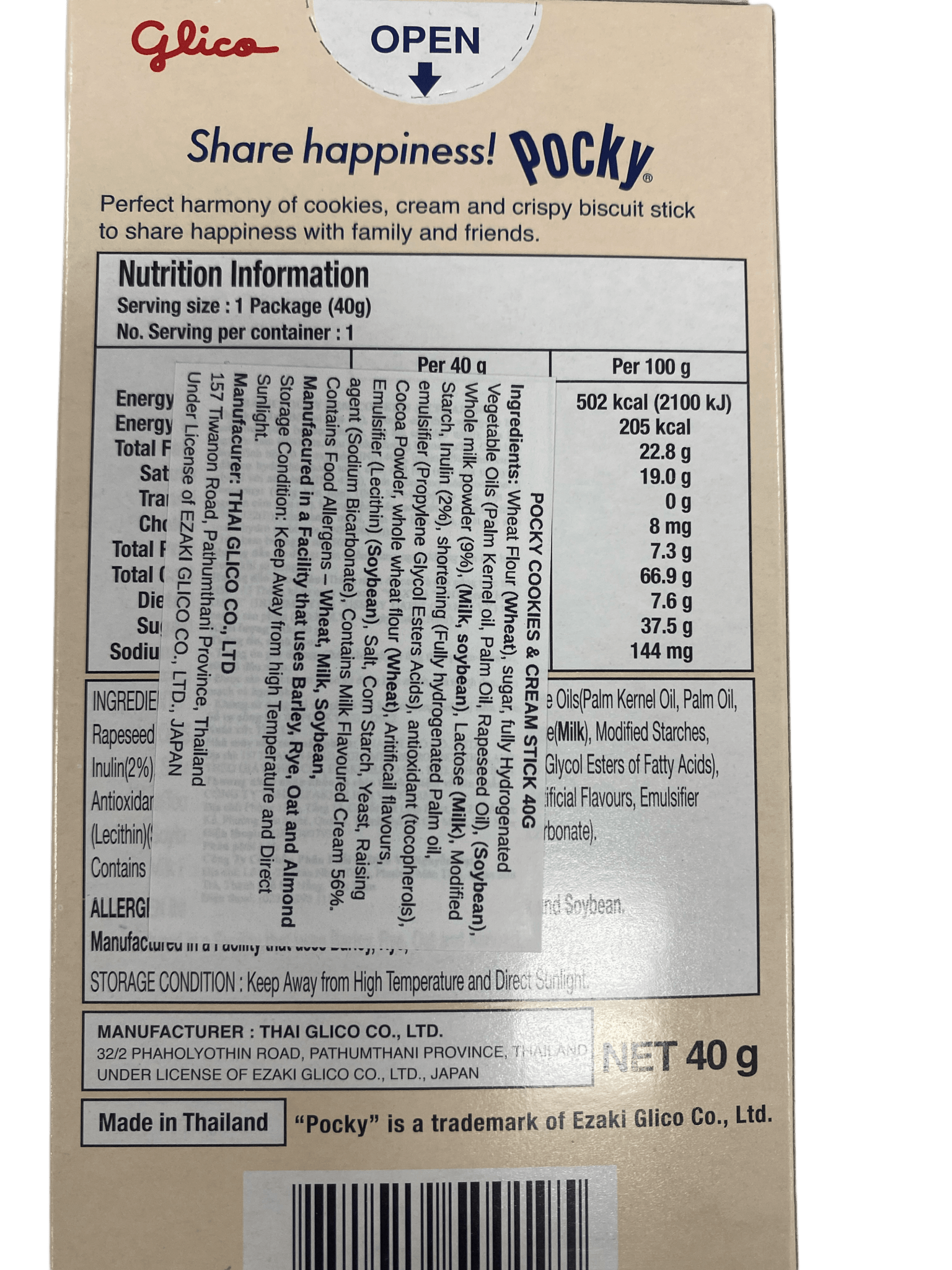 Pocky Cookies & Cream 40G - Jack Righteous