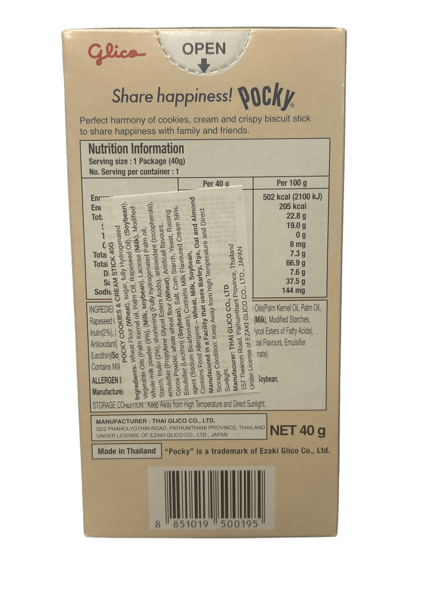 Pocky Cookies & Cream 40G - Jack Righteous