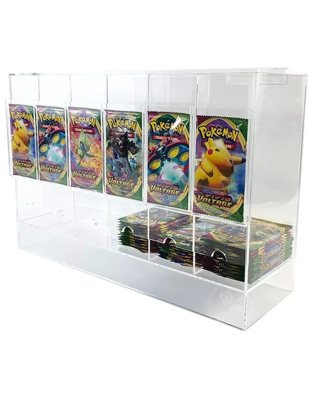 Pokémon Booster Pack 6 - Slot Acrylic Display Dispenser - 4 Packs - Jack Righteous