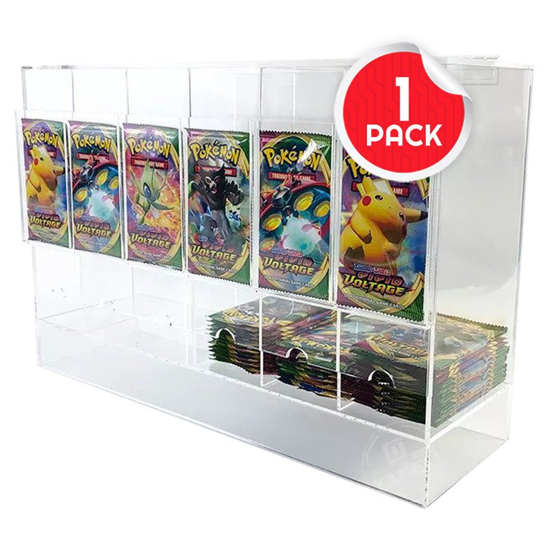Pokémon Booster Pack 6 - Slot Acrylic Display Dispenser - 4 Packs - Jack Righteous