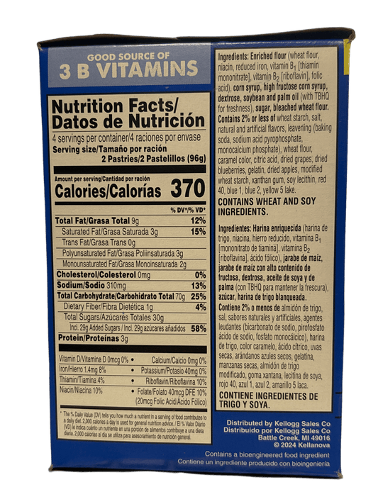 Pop Tarts Frosted Lemon Blueberry Crumble 13.5OZ - 8 Pack - U.S Edition - Jack Righteous