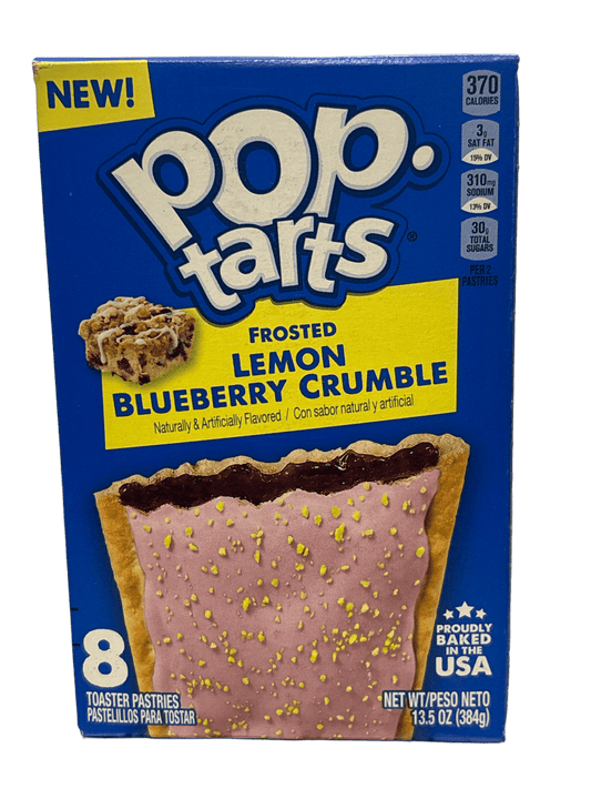 Pop Tarts Frosted Lemon Blueberry Crumble 13.5OZ - 8 Pack - U.S Edition - Jack Righteous