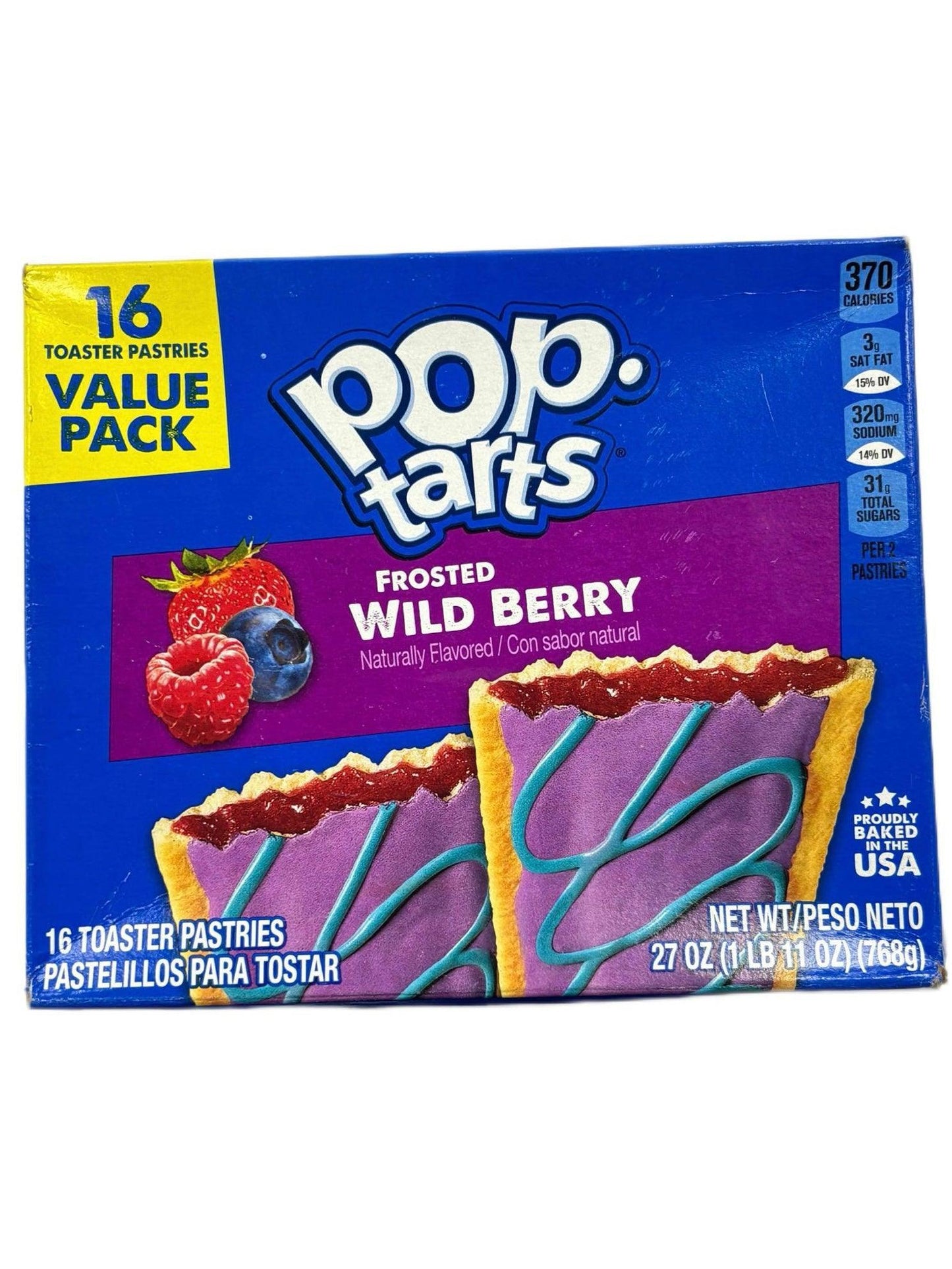Pop Tarts Frosted Wild Berry 16 Pack