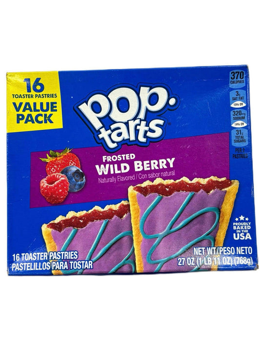 Pop Tarts Frosted Wild Berry 16 Pack