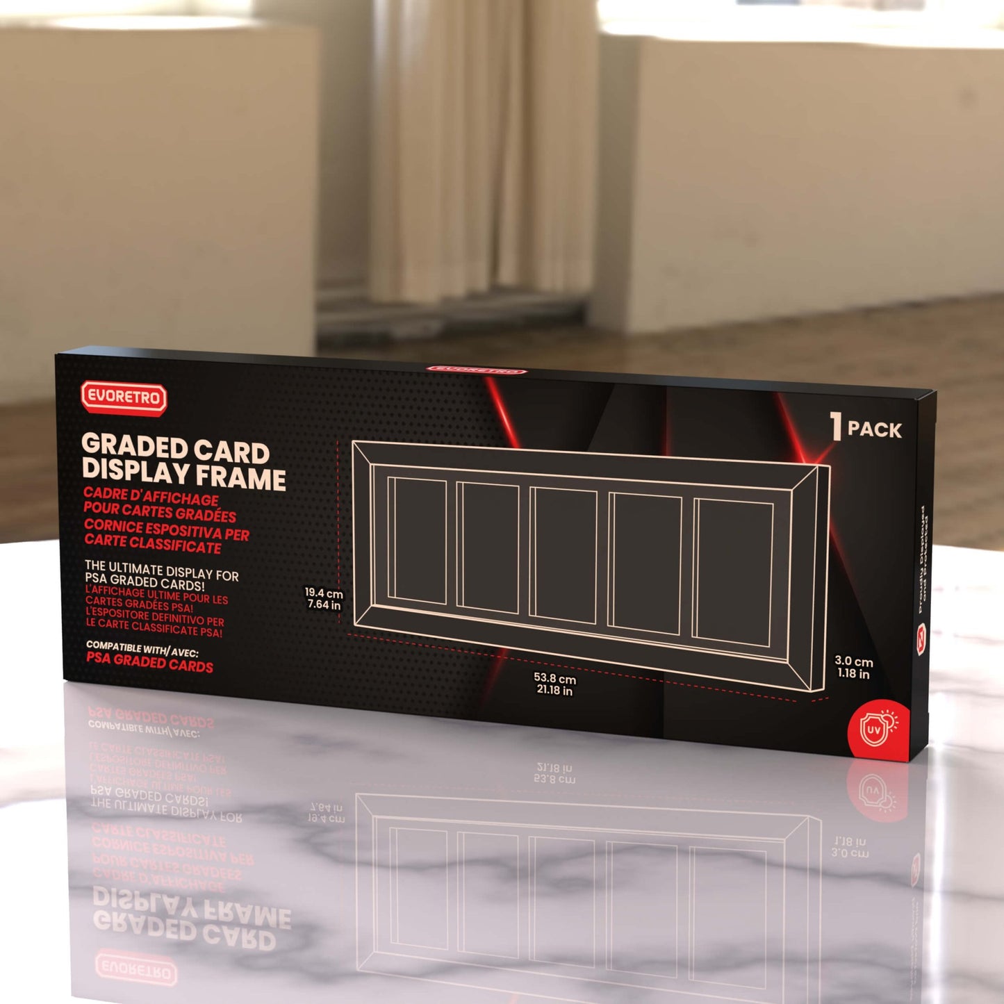 Premium PSA Graded Wooden Frame Display with UV Glass - Jack Righteous