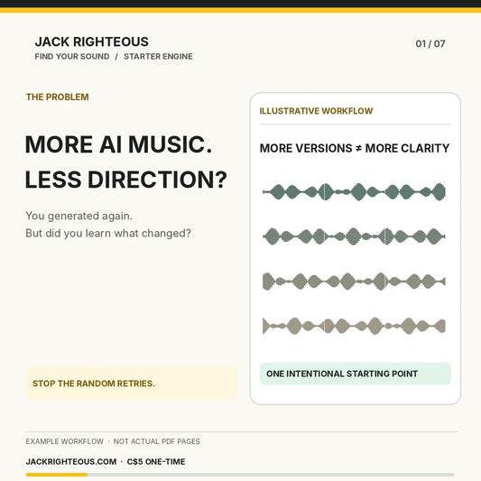 Find Your Sound Starter Engine | AI Music Creator Workbook