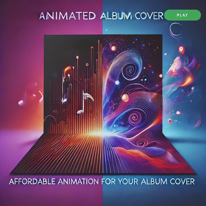 Erschwingliche animierte Albumcover-Kunst – Einführungsangebot für Künstler