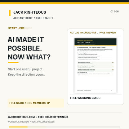 AI Starter Kit — AI Access Starter Pack | Free Beginner Training
