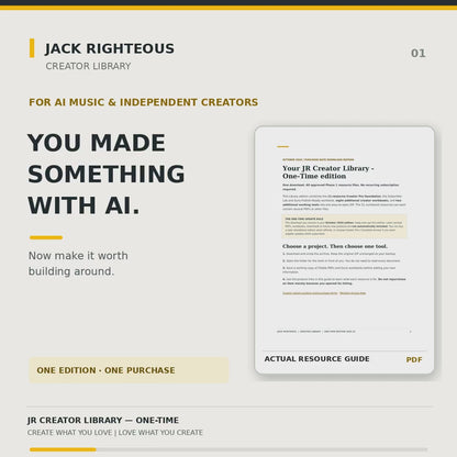 JR Creator Library — One-Time