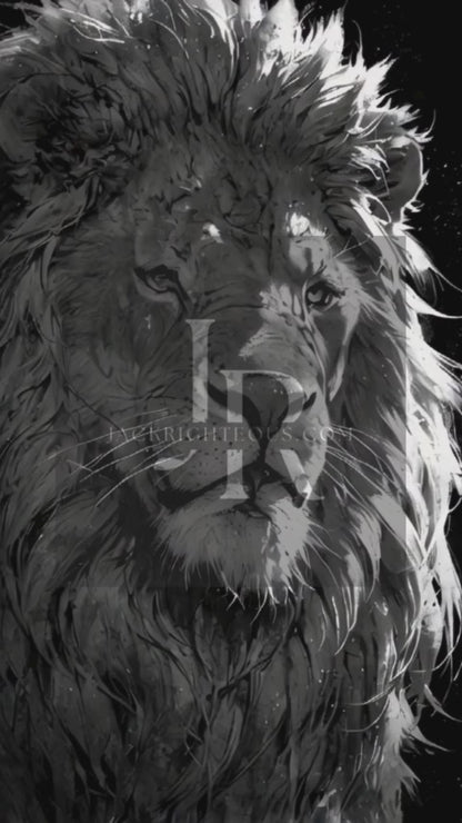 Anime-Style Lion Music Canvas – MP4 + JPEG Visual Download