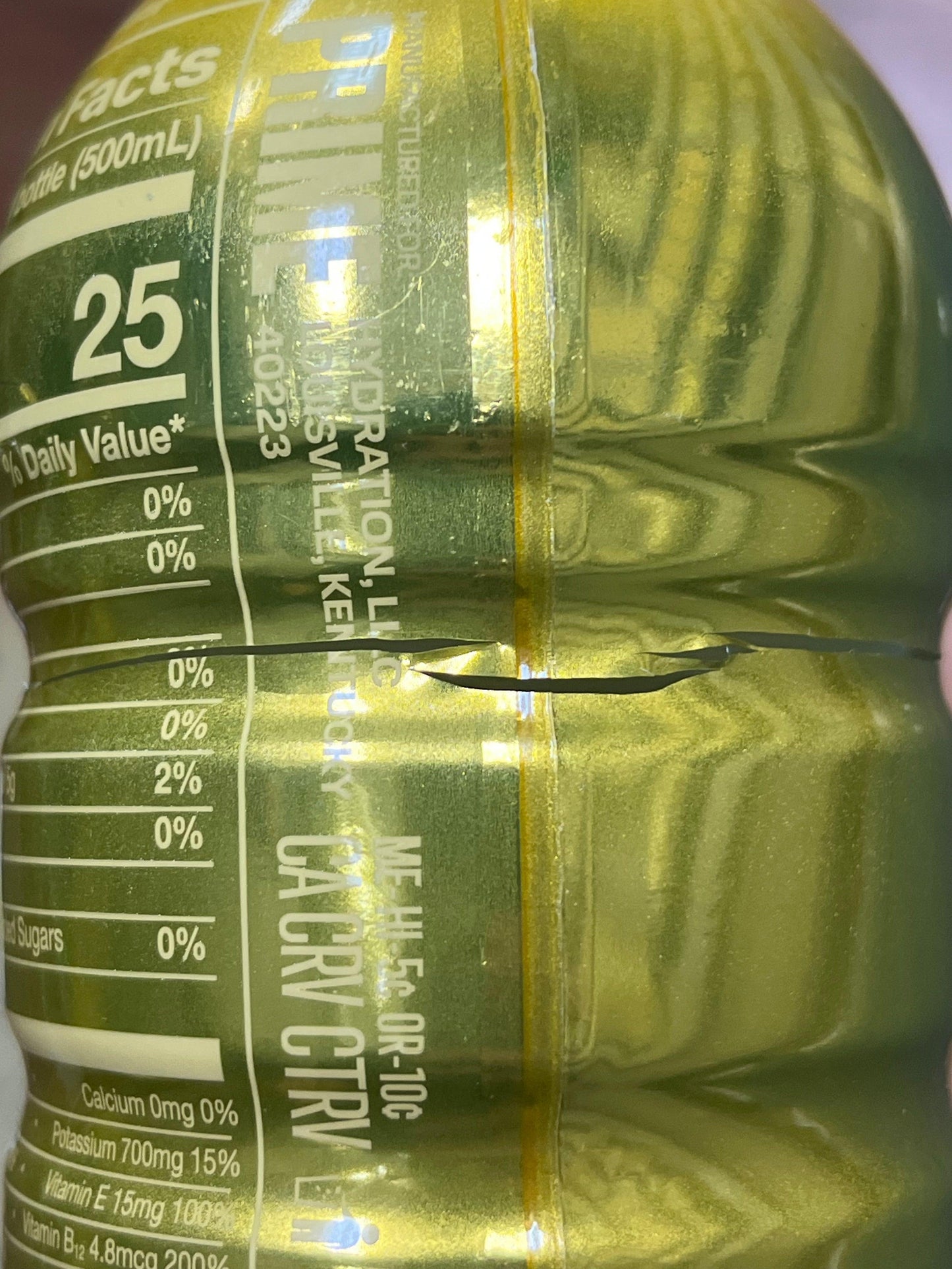 Prime Gold 1 Billion New York Bottle Limited Edition - Scratched Bottle