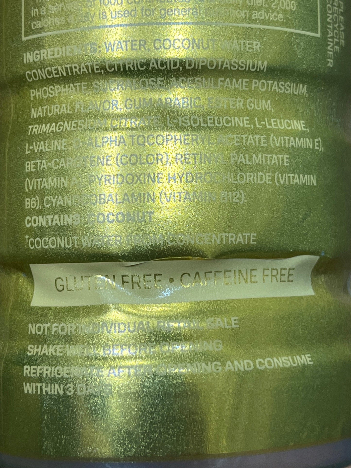 Prime Hydration Gold Bottle 1 Billion New York - Super Rare Collectors Edition Scratched