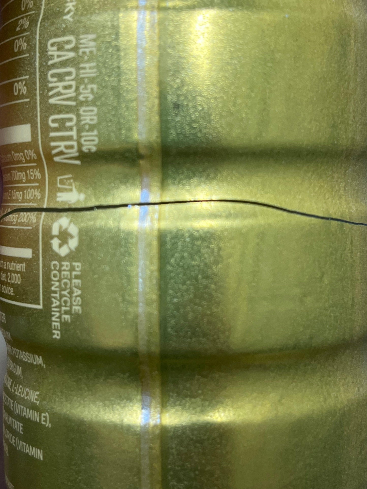 Prime Hydration Gold Bottle 1 Billion New York - Super Rare Collectors Edition Scratched