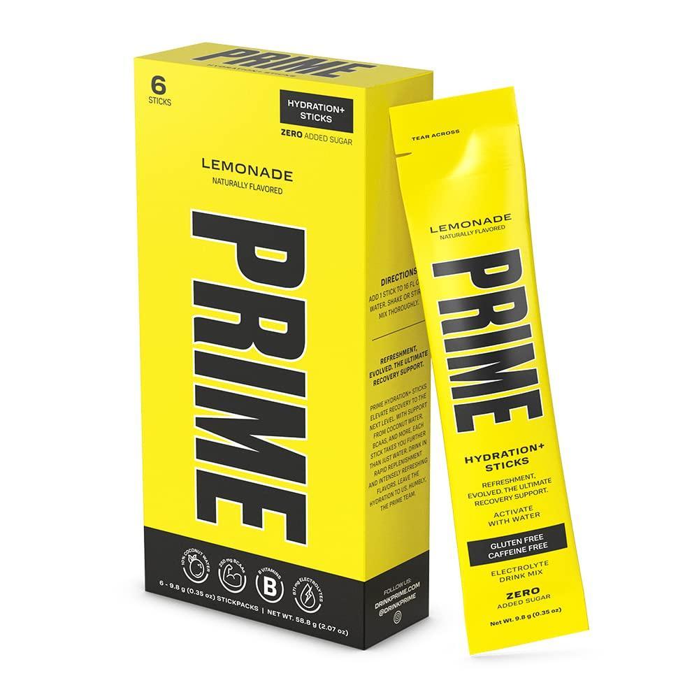 Prime Hydration Lemonade Sticks - 6 - Canadian Edition