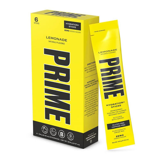 Prime Hydration Lemonade Sticks - 6 - Canadian Edition