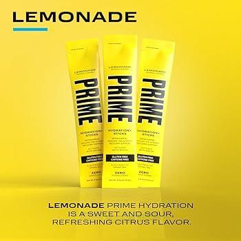 Prime Hydration Lemonade Sticks - 6 - Canadian Edition