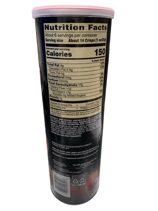 Pringles Hot Ones Barbacoa Flavour 156G - U.S Edition - Jack Righteous