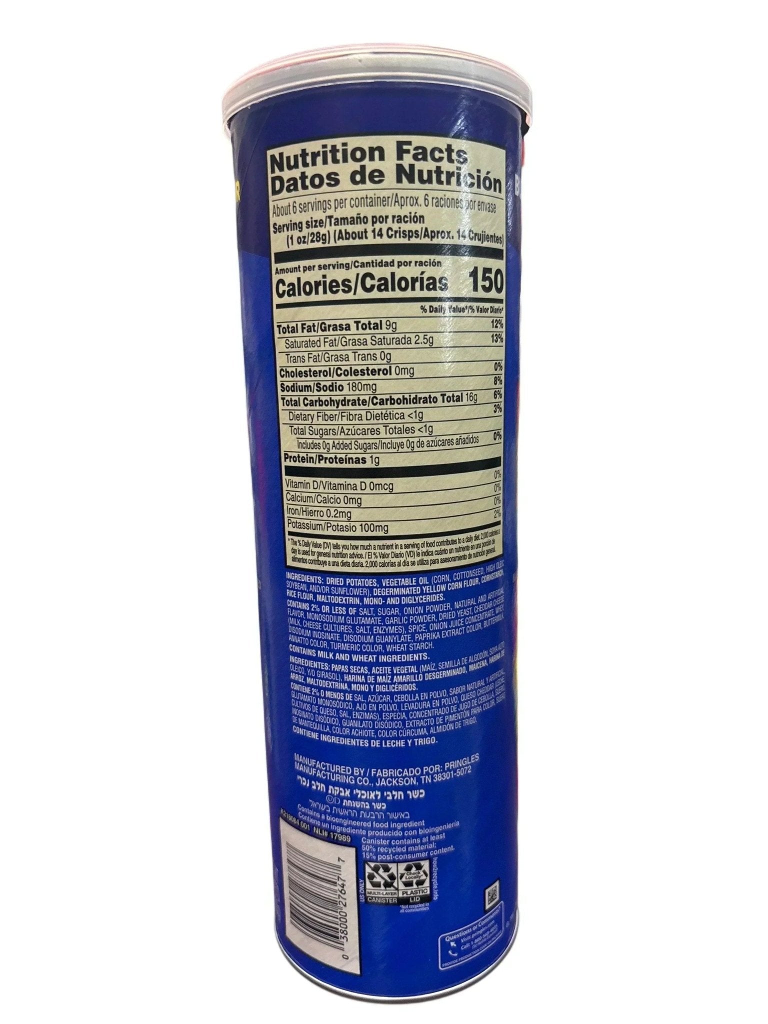 Pringles Philly Cheesesteak Chips 5.5OZ - Jack Righteous