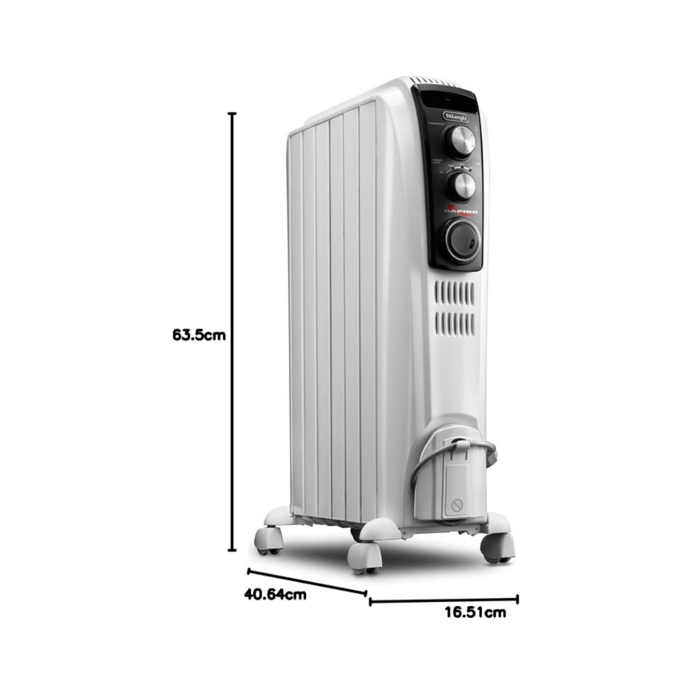 Radiateur numérique à chauffage radiant Dragon de DeLonghi - Blanc (TRD40615TCA) - Jack Righteous