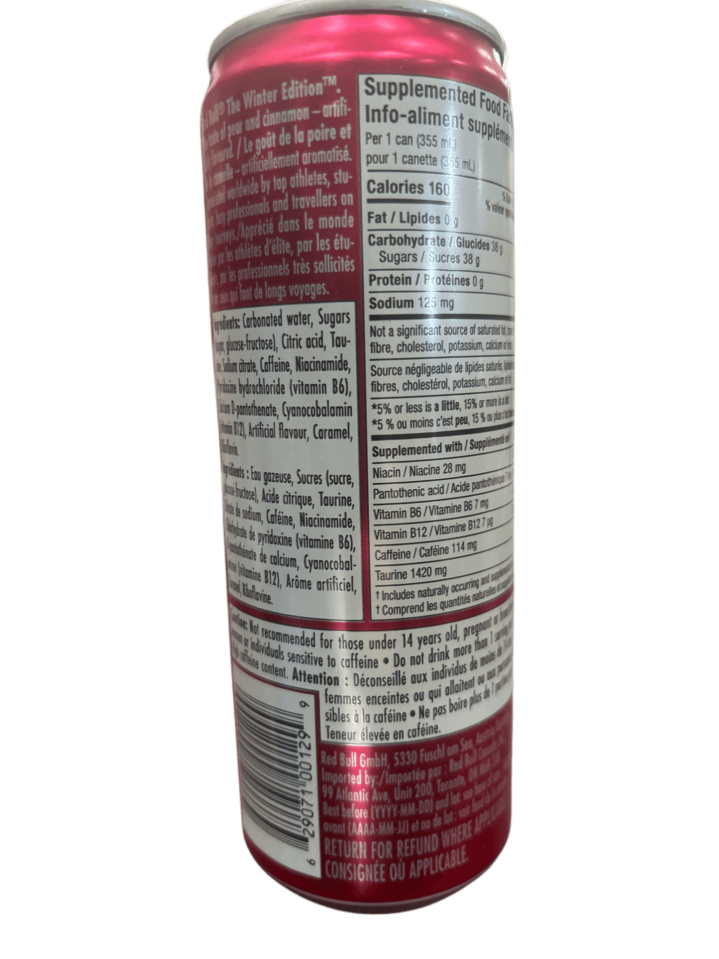 Red Bull Spiced Pear Energy Drink 355ML - Jack Righteous