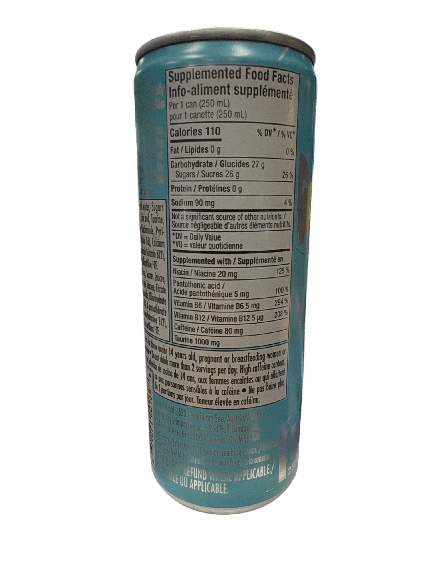 Red Bull Winter Edition Iced Vanilla Berry 250ML - Canadian Edition - Jack Righteous