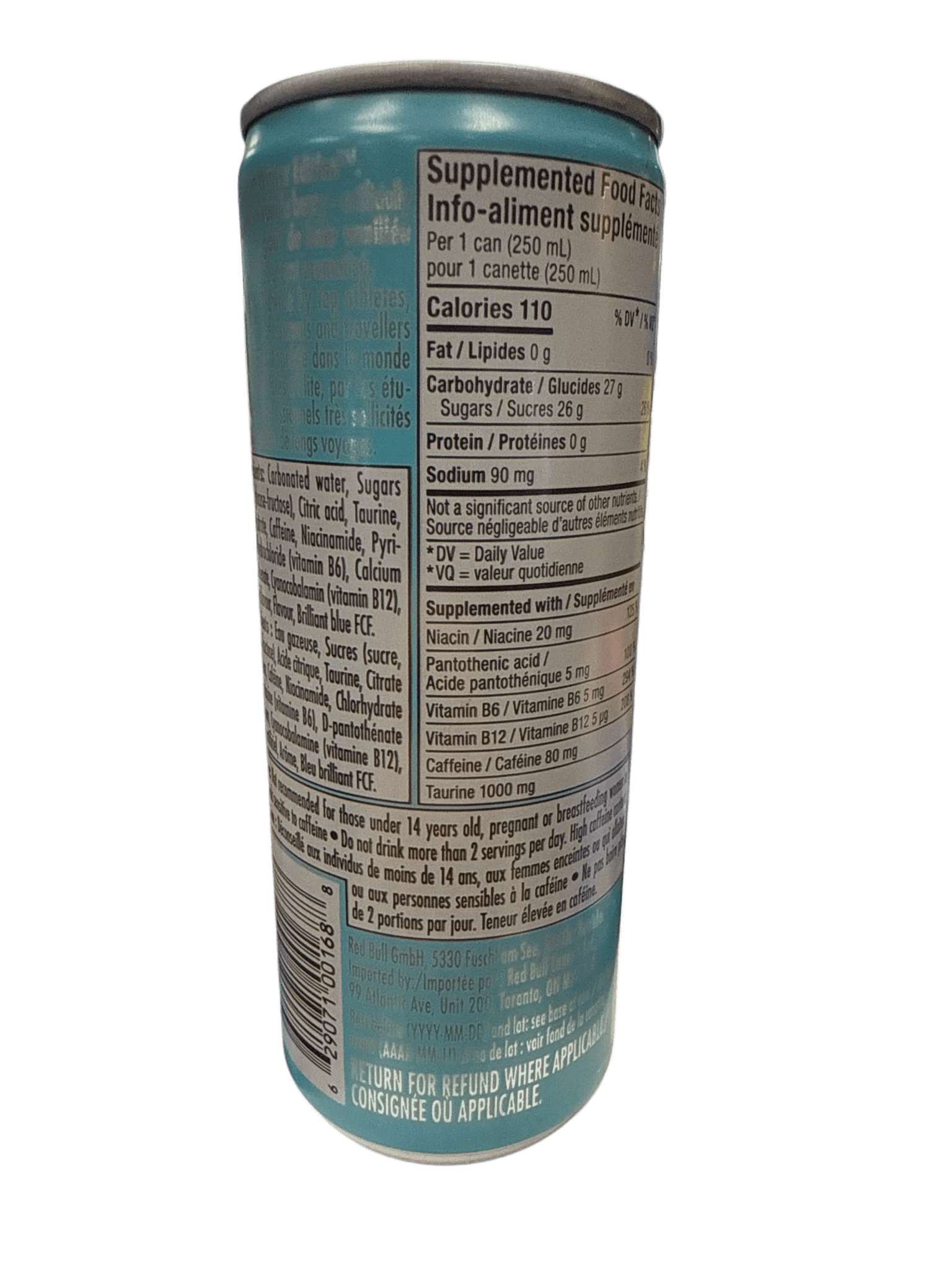 Red Bull Winter Edition Iced Vanilla Berry 250ML - Canadian Edition - Jack Righteous