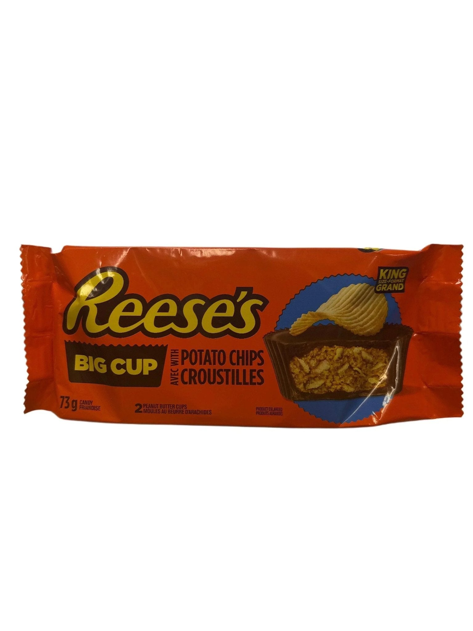 Reese's Big Cup With Potato Chips Chocolate Bar 73G - Canadian Edition - Jack Righteous